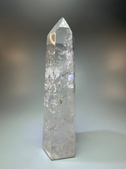 Bergkristall Spitze 26 cm 1.69 kg | extra klarer Quarz aus Brasilien | High-Quality Kristall