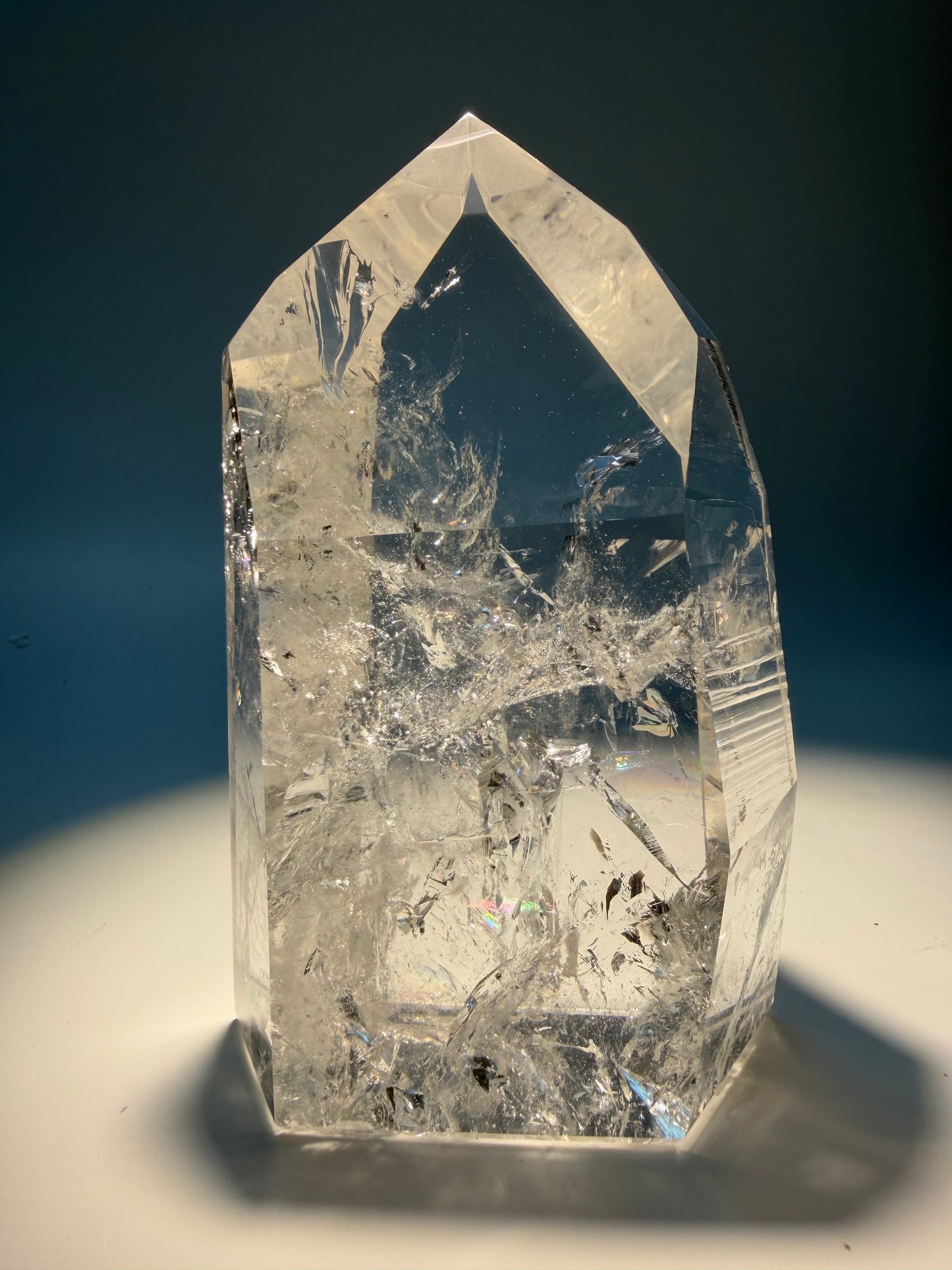 Extra Clear Lemurian Crystal Super Extra Quality 14 cm, 541 g from Bahia Brazil