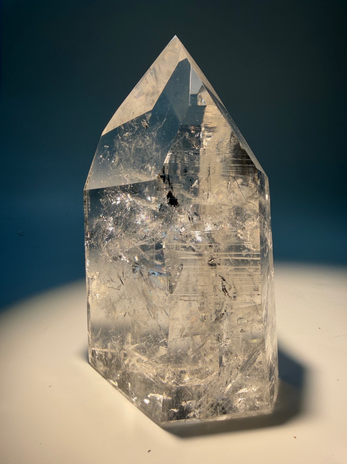 Extra Clear Lemurian Crystal Super Extra Quality 14 cm, 541 g from Bahia Brazil