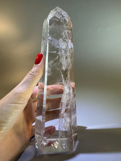 Bergkristallspitze (ultra klar!) - 21cm, 993g