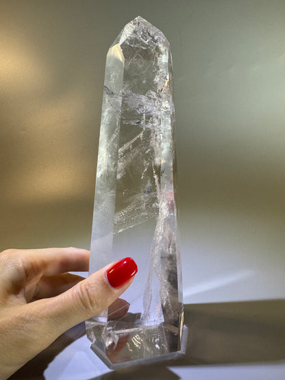 Bergkristallspitze (ultra klar!) - 21cm, 993g