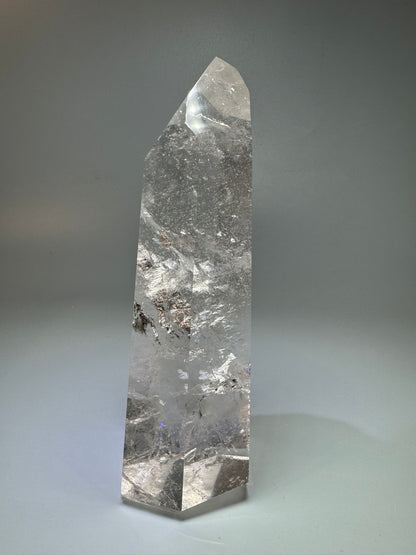 Bergkristall Spitze 15 cm 645 g | extra klarer Quarz aus Brasilien | High-Quality Kristall