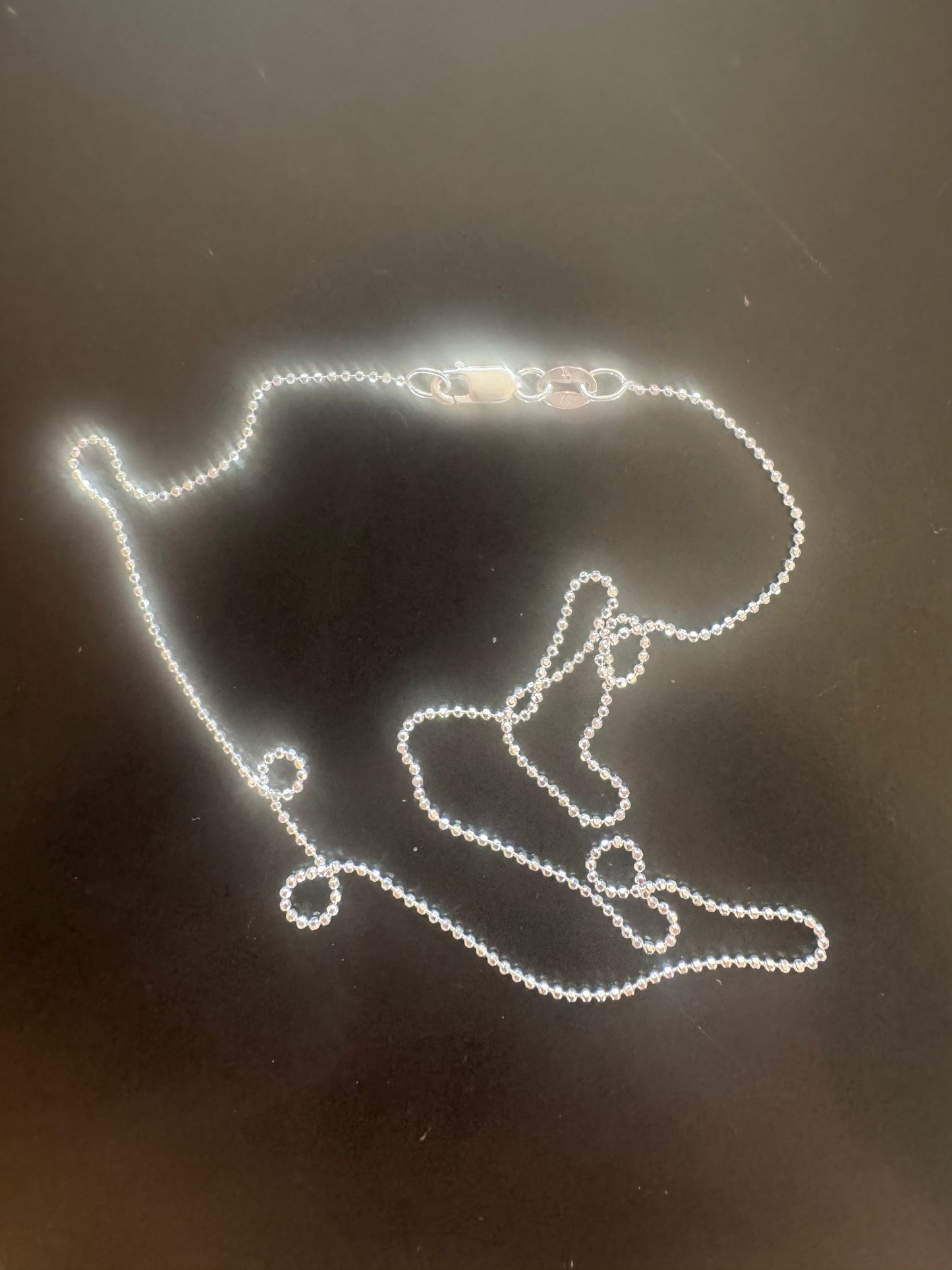 Diamantierte Kugelkette aus 925 Silber – Funkelnde Halskette