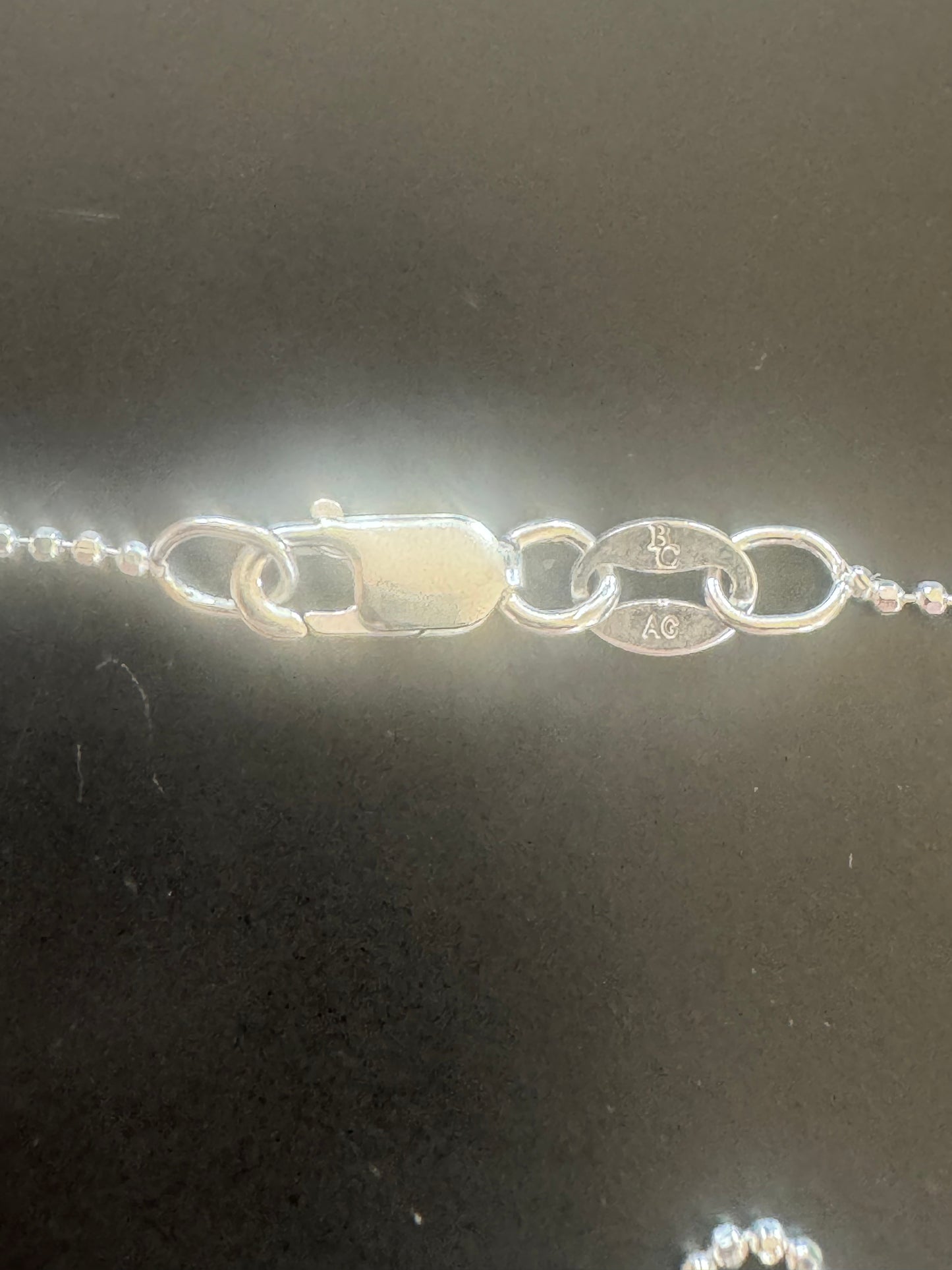 Diamantierte Kugelkette aus 925 Silber – Funkelnde Halskette