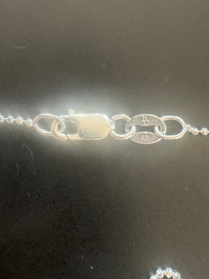 Diamantierte Kugelkette aus 925 Silber – Funkelnde Halskette