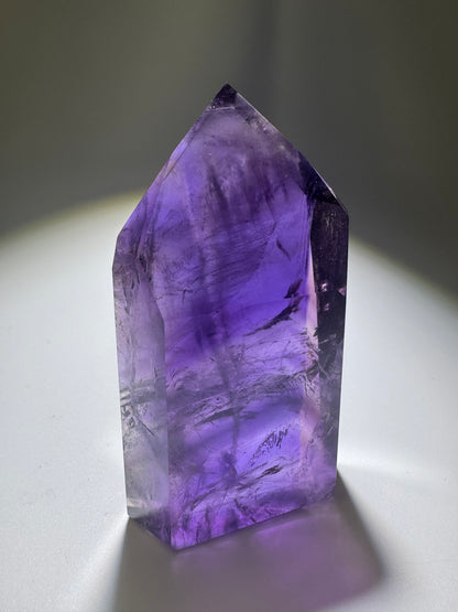 Tief violette Ametrin Spitze (Amethyst/Citrin) ✨💜 - 7.8cm, 106g