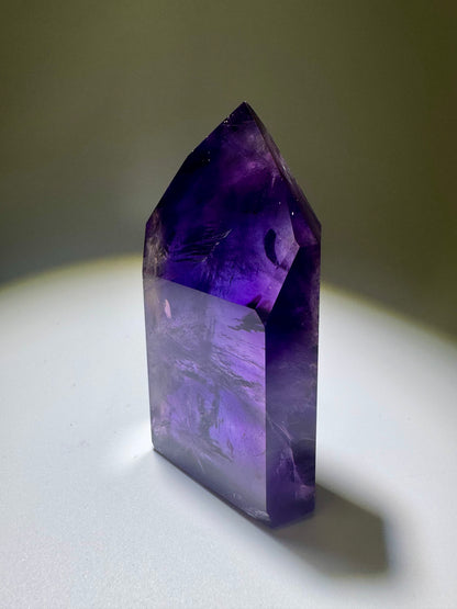 Tief violette Ametrin Spitze (Amethyst/Citrin) ✨💜 - 7.8cm, 106g