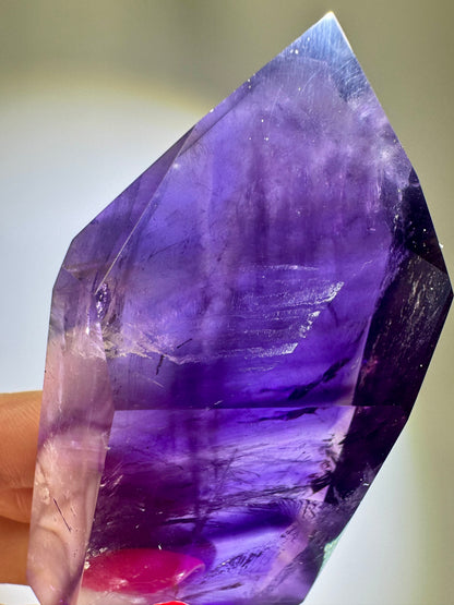 Tief violette Ametrin Spitze (Amethyst/Citrin) ✨💜 - 7.8cm, 106g