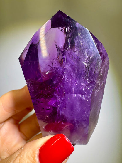 Traumhafte klare Phantom Ametrin Spitze ✨💜 - 6.5cm, 134g
