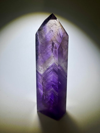 Zauberhafte hochwertige Phantom Ametrin Spitze (Amethyst/Citrin) ✨💜 - 8.2cm, 78g