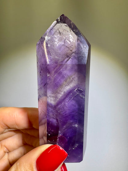 Zauberhafte hochwertige Phantom Ametrin Spitze (Amethyst/Citrin) ✨💜 - 8.2cm, 78g