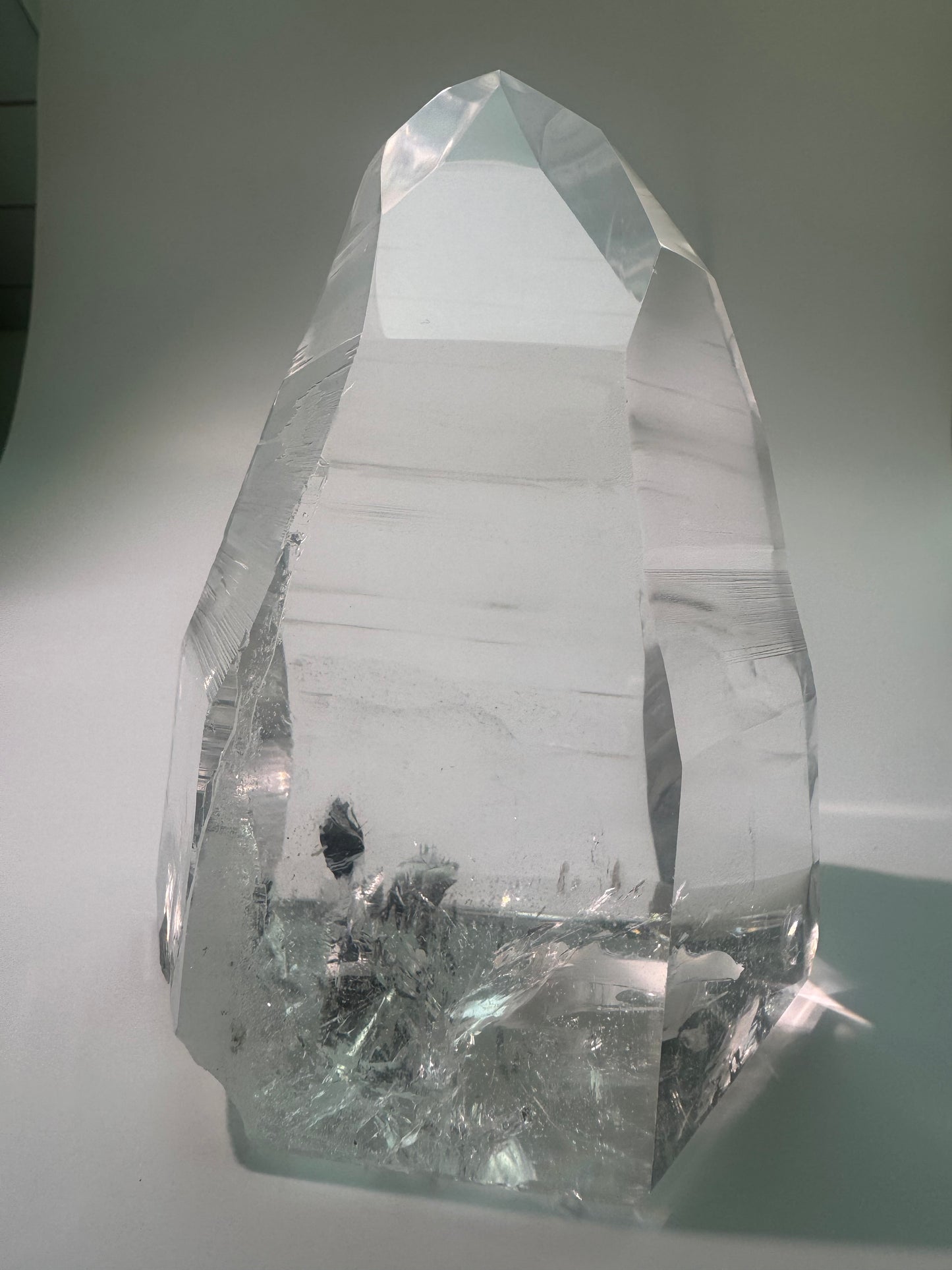 Lemurian Kristallspitze AAA - 13 cm, 1.26kg I Meisterkristall der göttlichen Verbindung