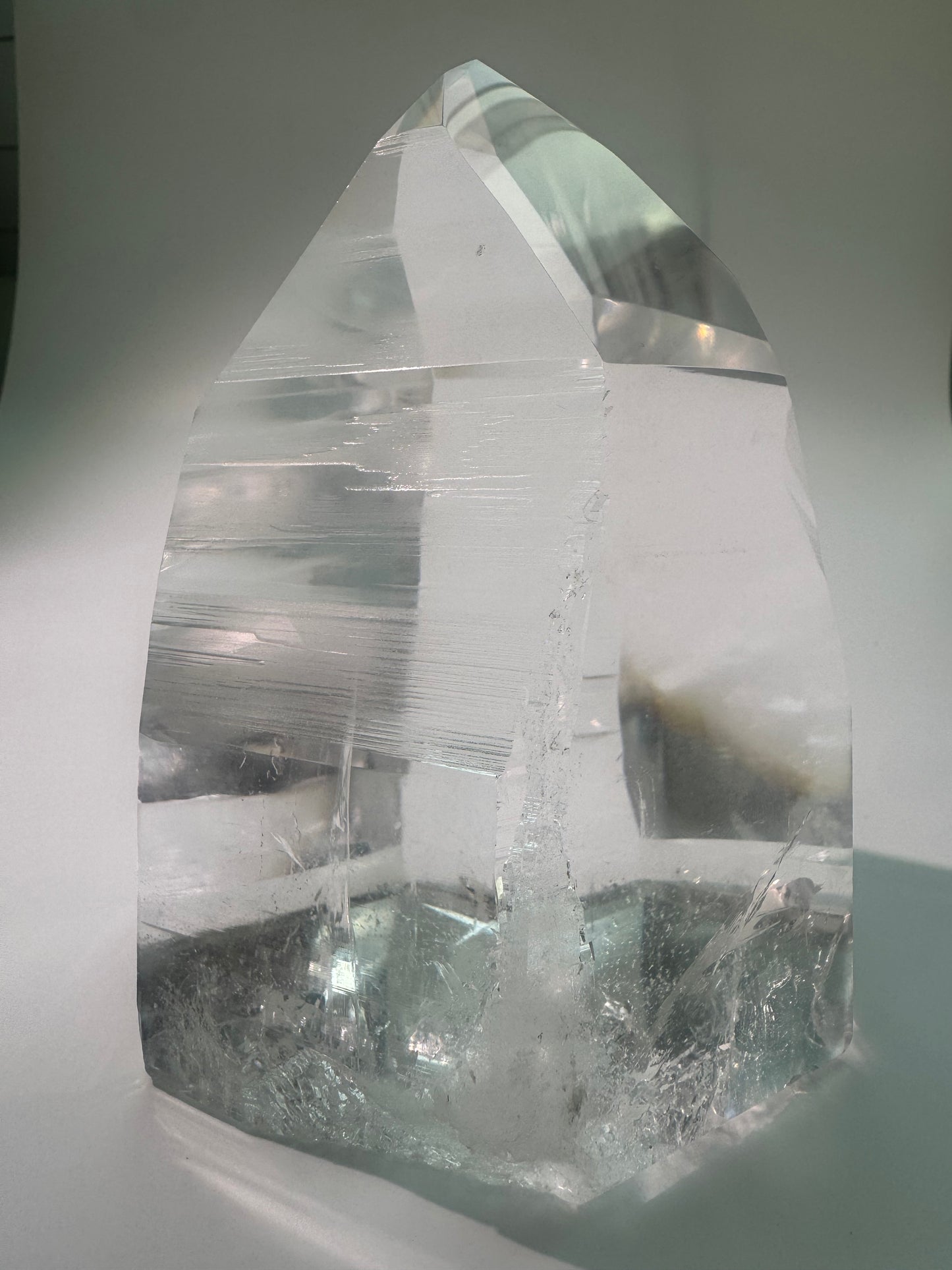 Lemurian Kristallspitze AAA - 13 cm, 1.26kg I Meisterkristall der göttlichen Verbindung