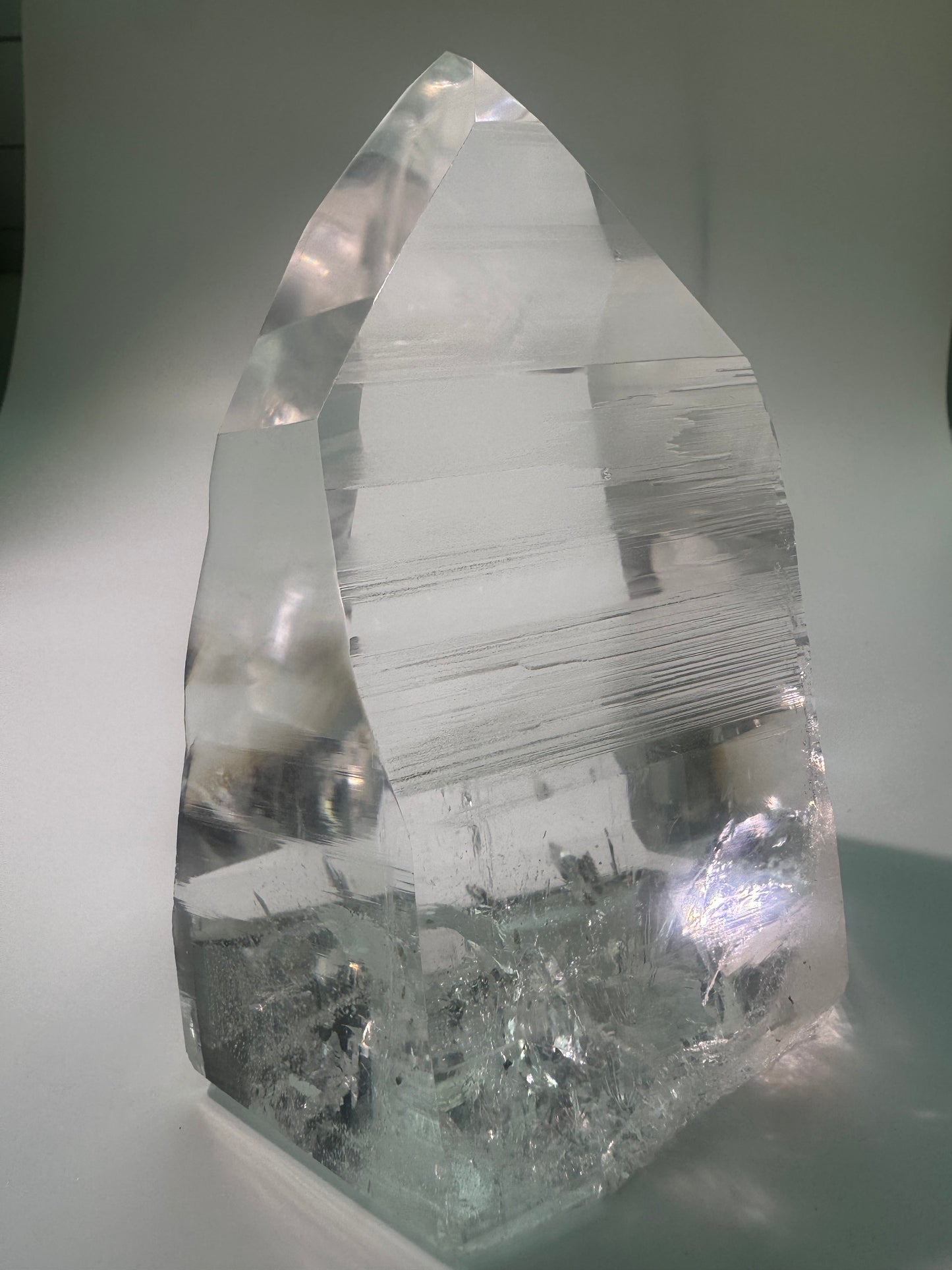 Lemurian Kristallspitze AAA - 13 cm, 1.26kg I Meisterkristall der göttlichen Verbindung