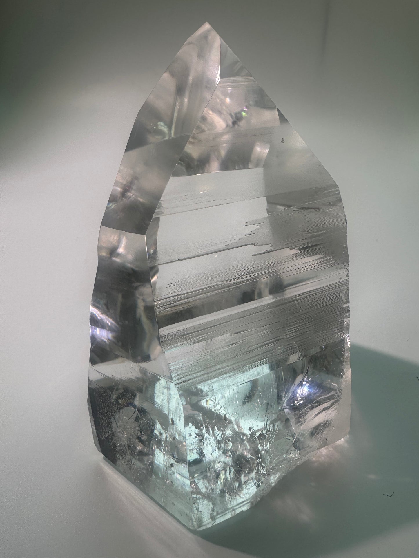 Lemurian Kristallspitze AAA - 13 cm, 1.26kg I Meisterkristall der göttlichen Verbindung