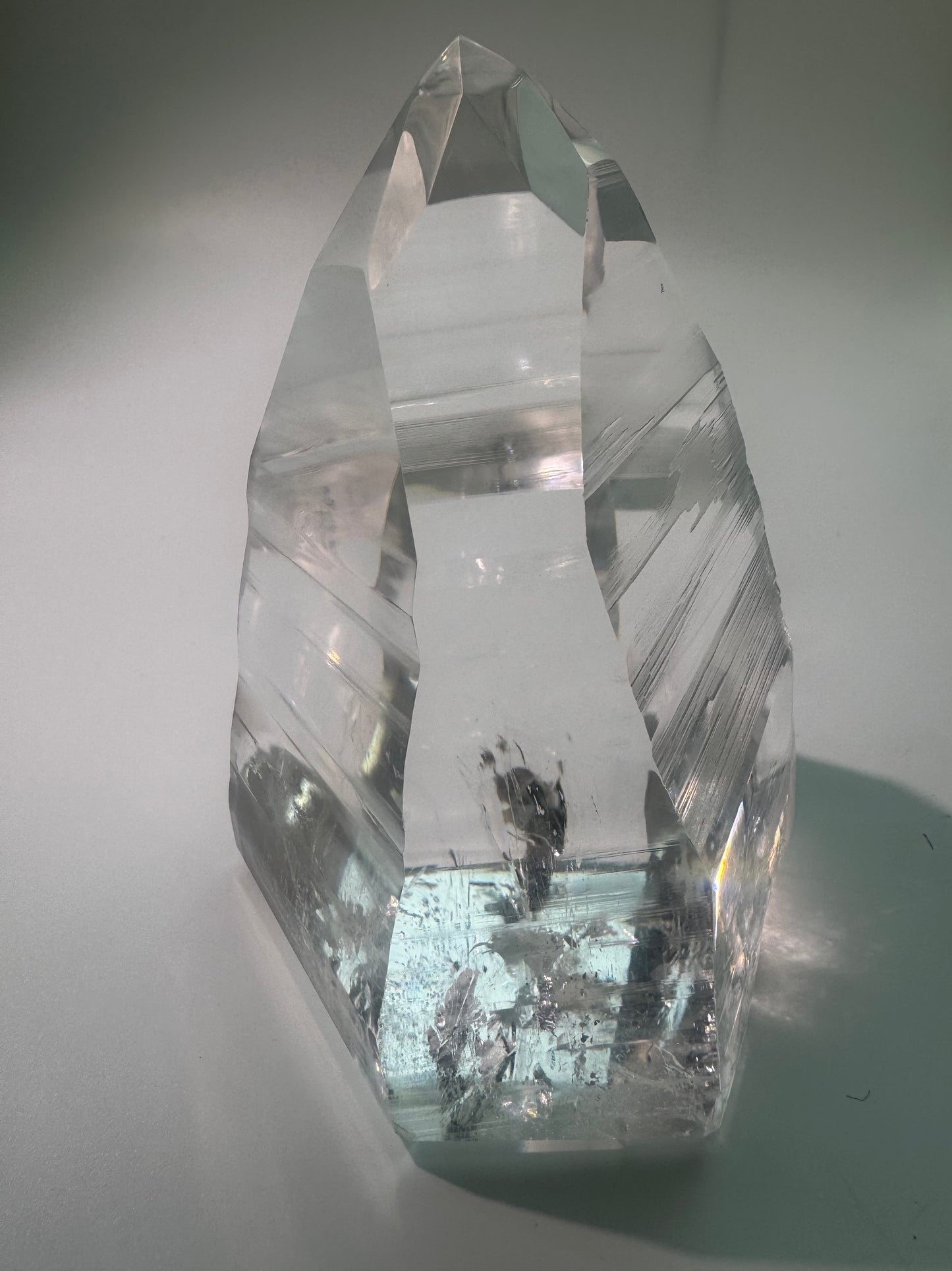 Lemurian Kristallspitze AAA - 13 cm, 1.26kg I Meisterkristall der göttlichen Verbindung
