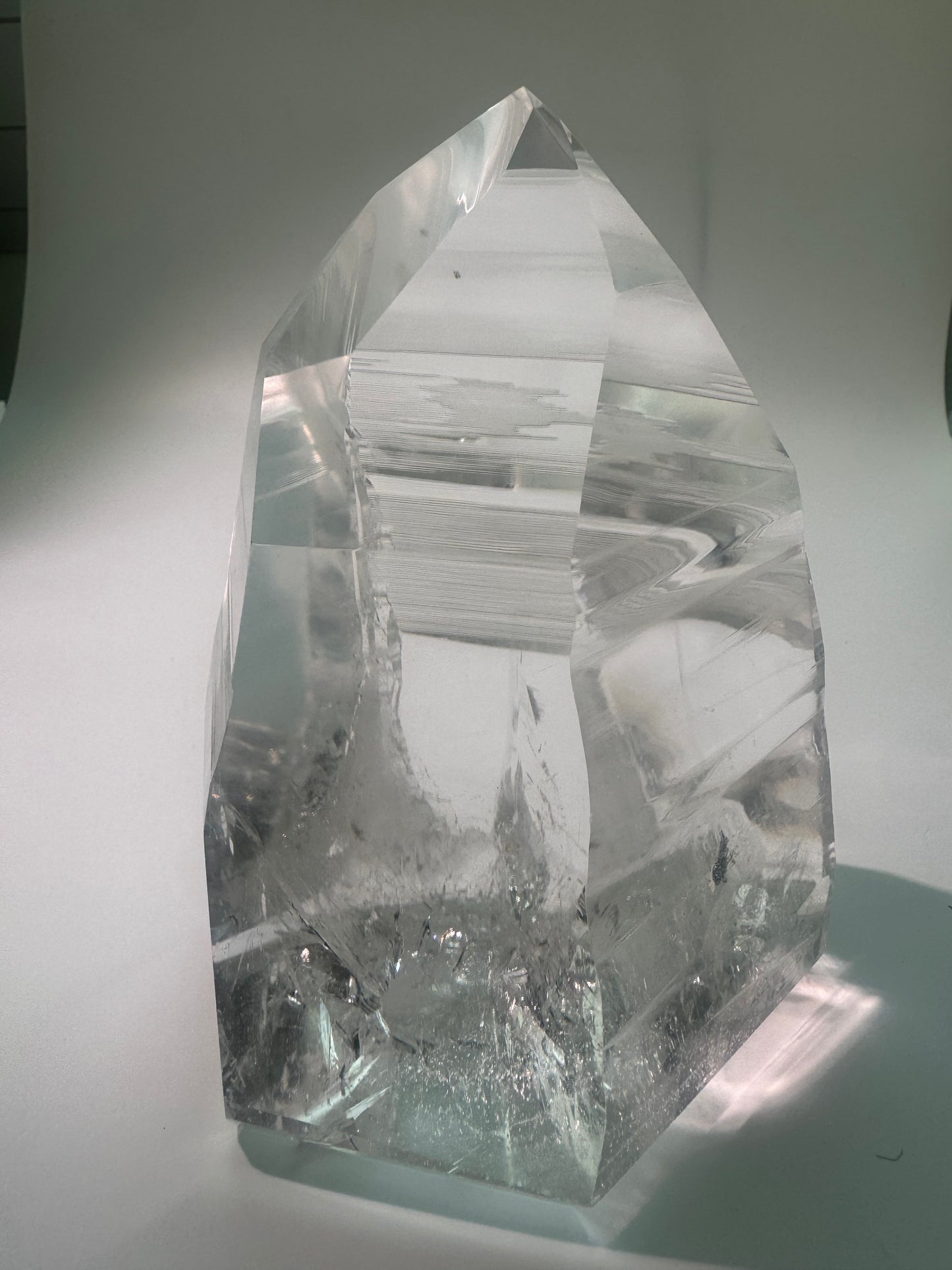 Lemurian Kristallspitze AAA - 13 cm, 1.26kg I Meisterkristall der göttlichen Verbindung