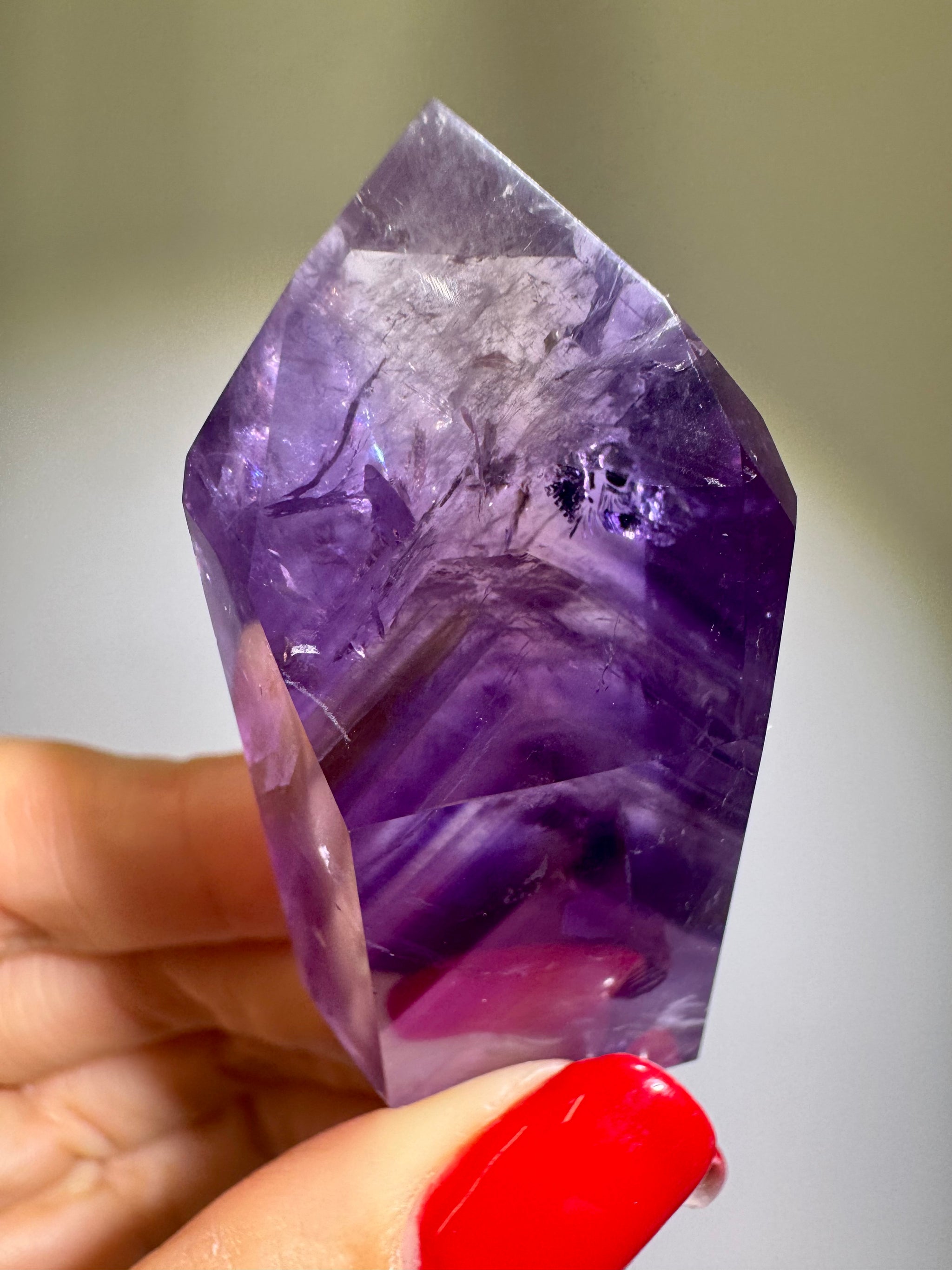 Süsse 1A Phantom Ametrin Spitze ✨💜 - 5.5cm, 48g