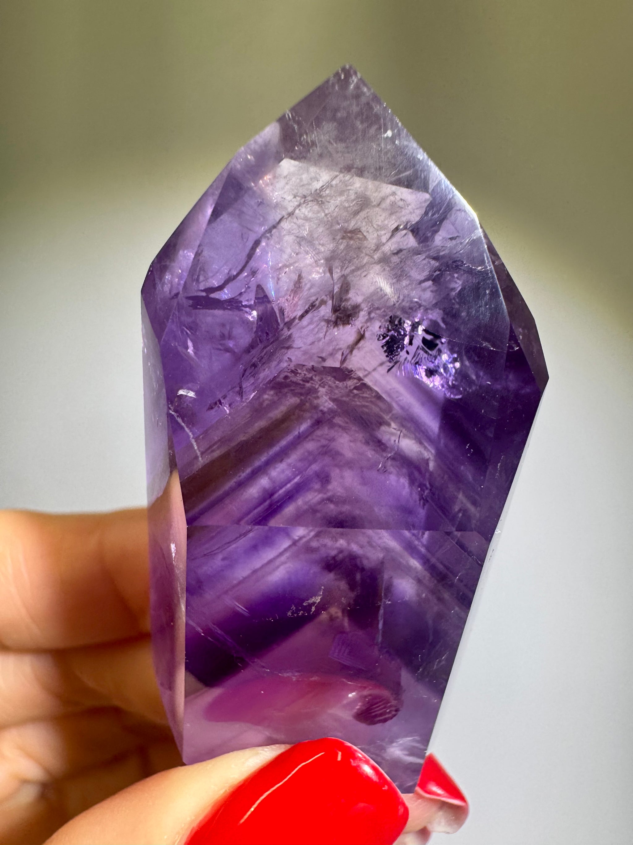 Süsse 1A Phantom Ametrin Spitze ✨💜 - 5.5cm, 48g