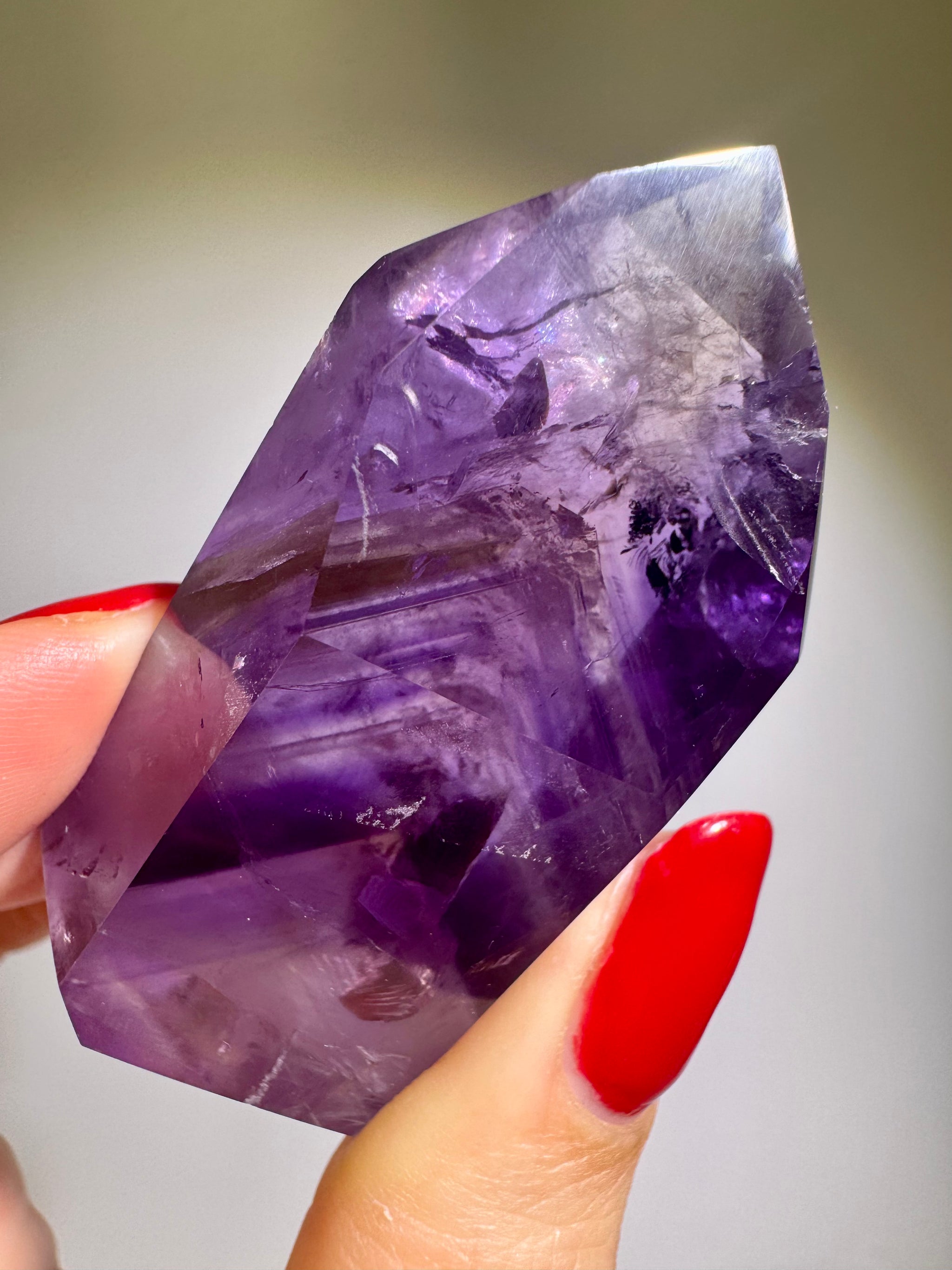 Süsse 1A Phantom Ametrin Spitze ✨💜 - 5.5cm, 48g