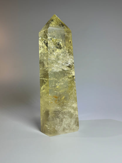 Citrin mit Phantomschichten und Regenbogen - 18.5cm, 970g