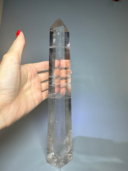 Bergkristallspitze (ultra klar!) - 27cm, 988g