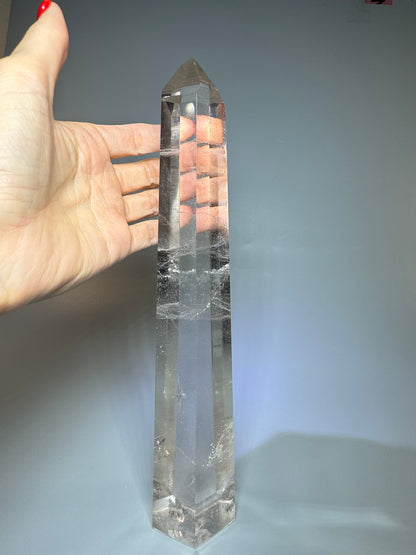 Bergkristallspitze (ultra klar!) - 27cm, 988g