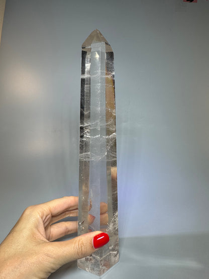 Bergkristallspitze (ultra klar!) - 27cm, 988g