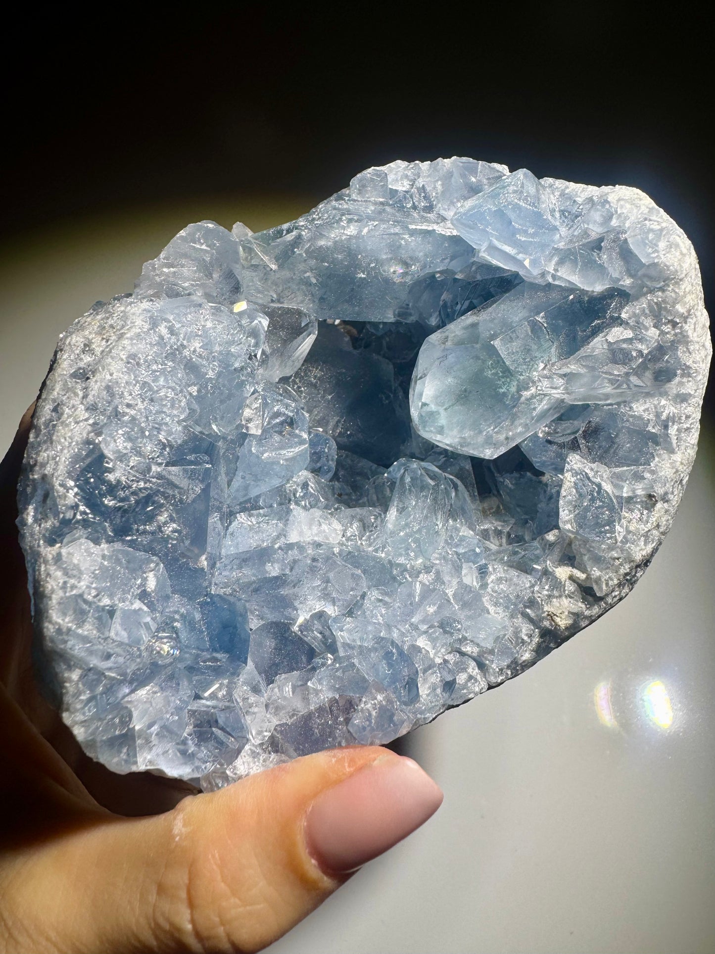 Celestin Stufe aus Madagaskar 💎 Klar & funkelnd ✨ Premium Qualität