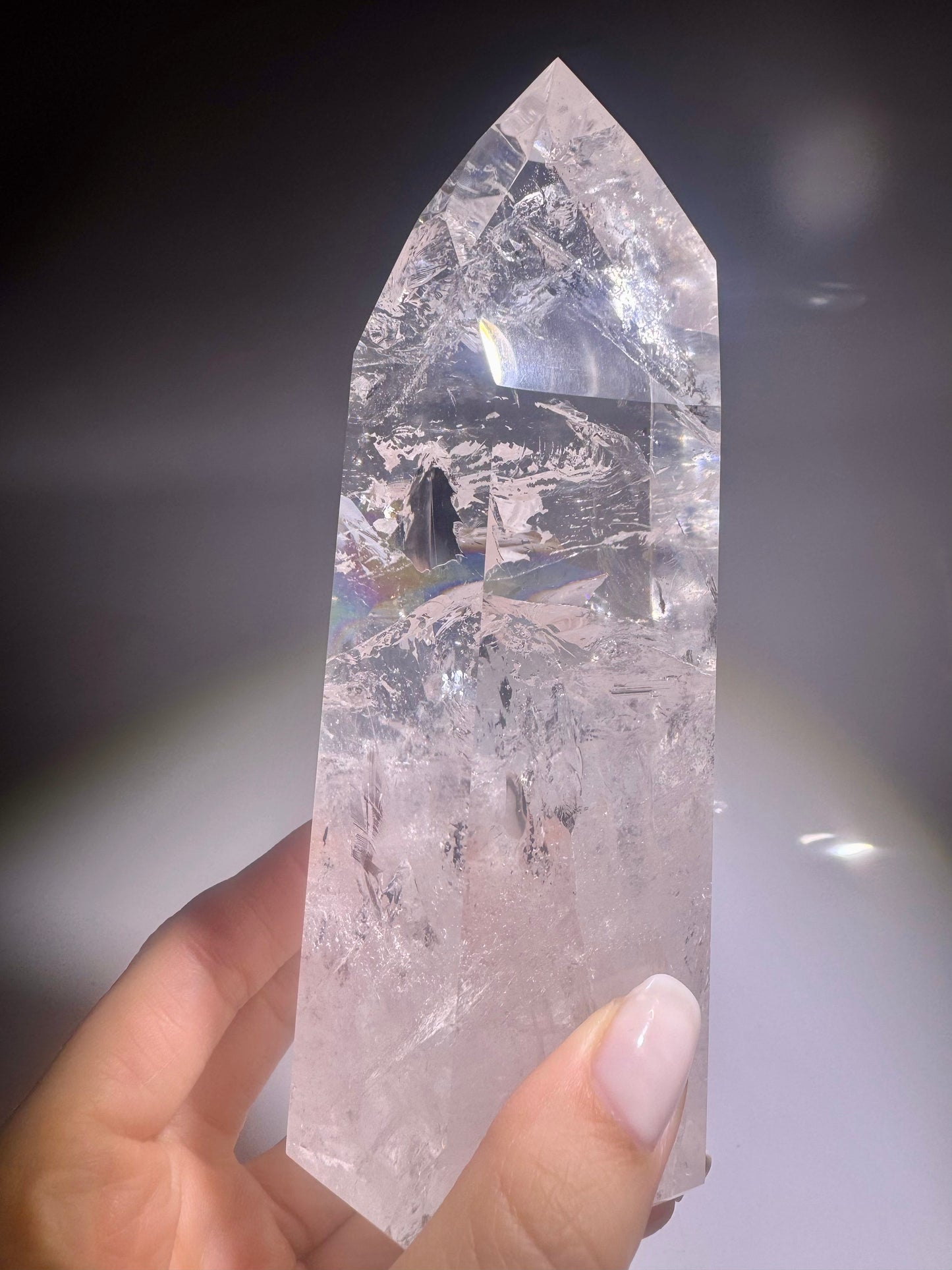 Lemurian Kristallspitze aus Bahia, Brasilien – 15cm, 739g
