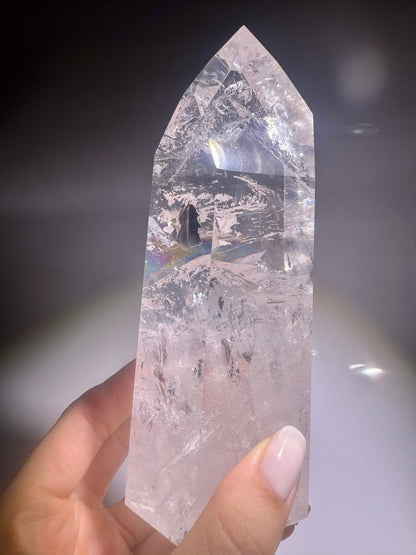 Lemurian Kristallspitze aus Bahia, Brasilien – 15cm, 739g