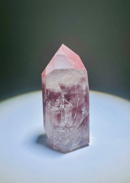 Bezaubernde & seltene rosa Kristall Spitze 💖 - 5.7cm, 57g