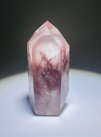 Bezaubernde & seltene rosa Kristall Spitze 💖 - 5.7cm, 57g