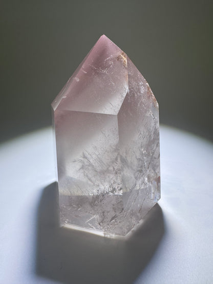 Bezaubernde Pink-Lithium-Spitze mit Phantom & Regenbogen 💖 - 7cm, 219g