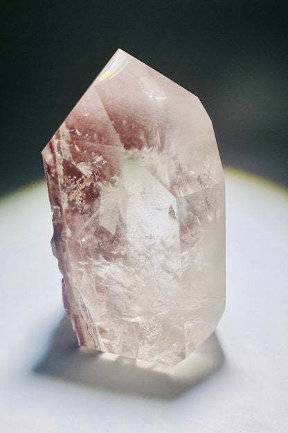 Sehr schöne Pink-Lithium-Spitze 🌸 - 7.2cm, 158g