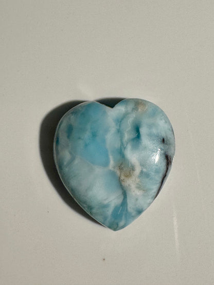 Larimar Herzstein 1,6 cm handgeschliffen – Edelsteinherz kaufen