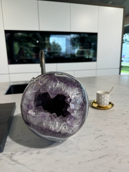 Riesige Wunderschöne Amethyst Kugel – 16,5 cm, 1A-Qualität, aus Brasilien