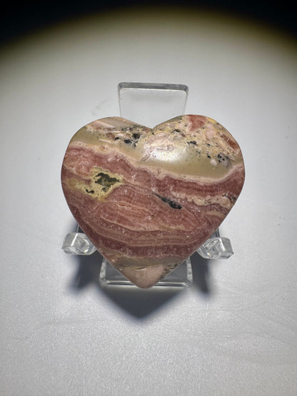 Wunderschönes Rhodochrosit-Herz  💖 - 3.2cm