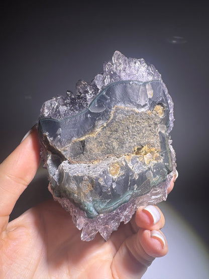 Exklusive Amethystblüte aus Uruguay – ca. 9.5 cm Stalaktit Kristall