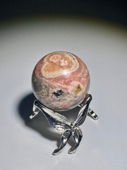 Bezaubernde Rhodochrosit Kugel mit intensivem Farbverlauf ✨ 💕 - 2.9cm