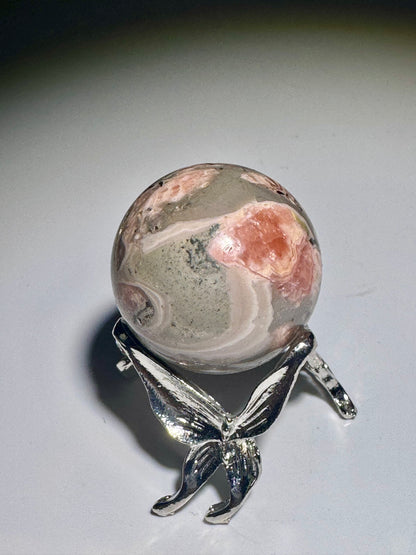 Bezaubernde Rhodochrosit Kugel mit intensivem Farbverlauf ✨ 💕 - 2.9cm