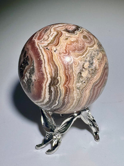 Wunderschöne Rhodochrosit Kugel mit sehr schönem Farbverlauf ✨ 💕 - 4.6cm