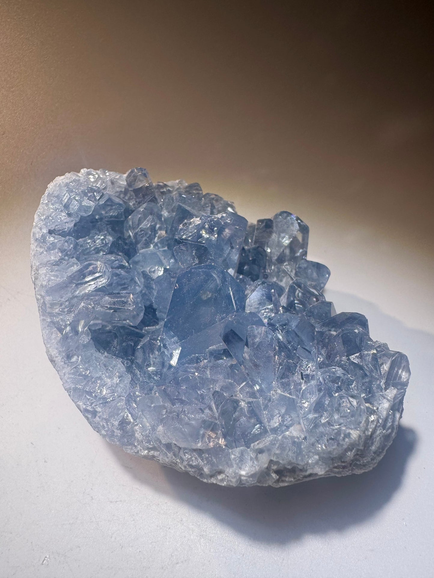 Celestin Stufe aus Madagaskar 💎 Klar & funkelnd ✨ Museumsqualität 10.2cm