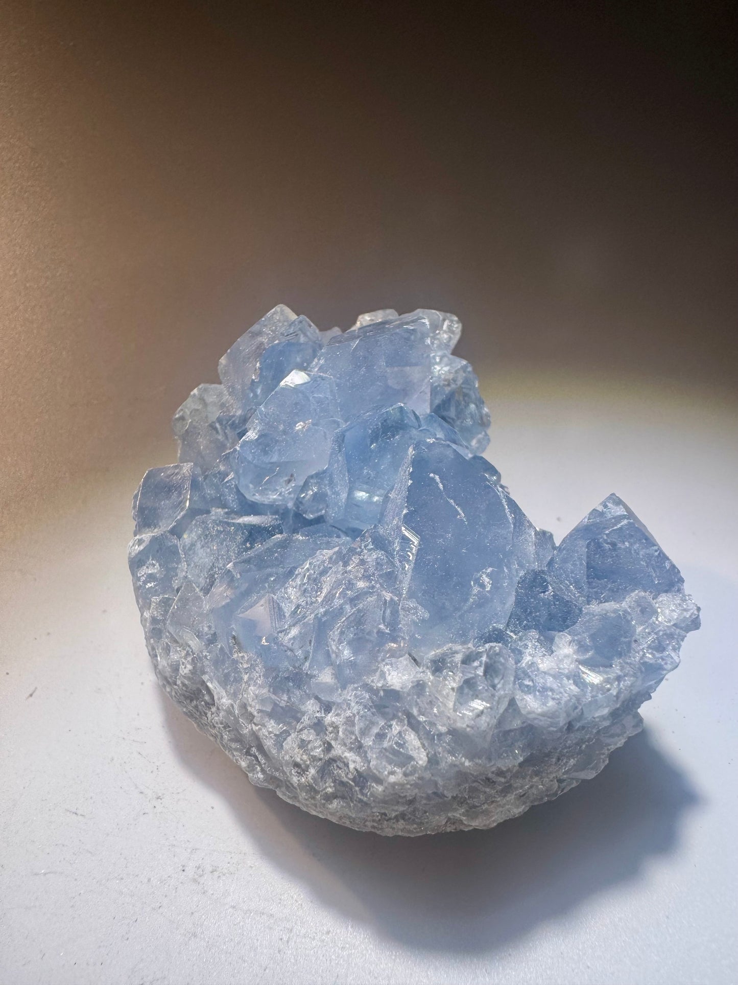 Celestin Stufe aus Madagaskar 💎 Klar & funkelnd ✨ Museumsqualität 8.3cm
