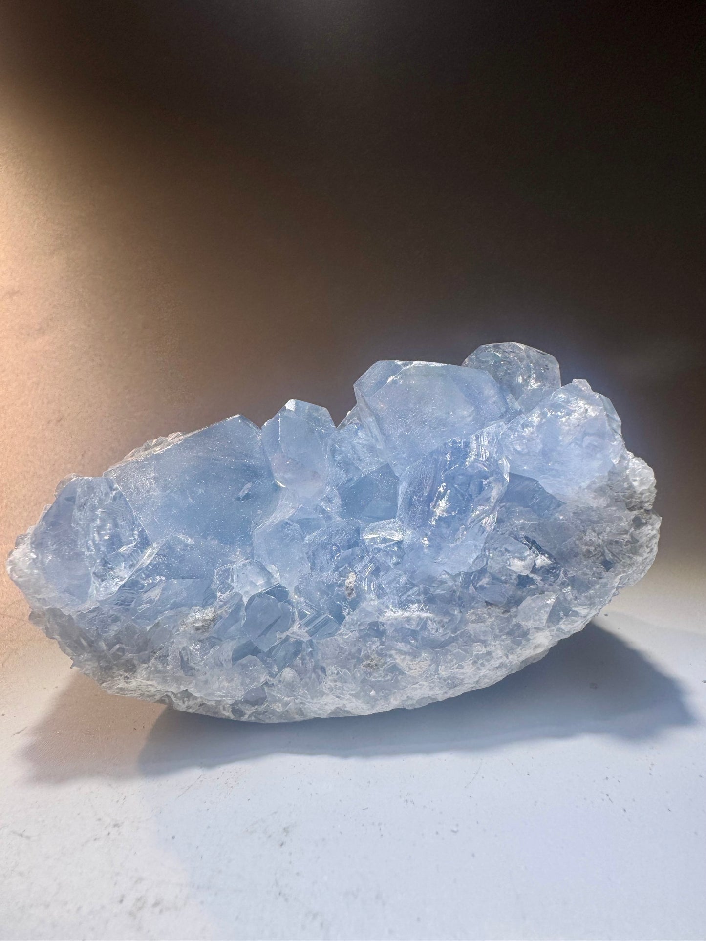 Celestin Stufe aus Madagaskar 💎 Klar & funkelnd ✨ Museumsqualität 8.3cm