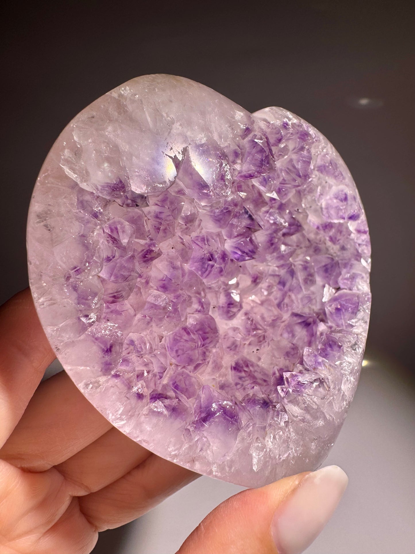 Bezauberndes Amethyst-Herz 9,5 cm – Traumstück aus Kristall 💜💎