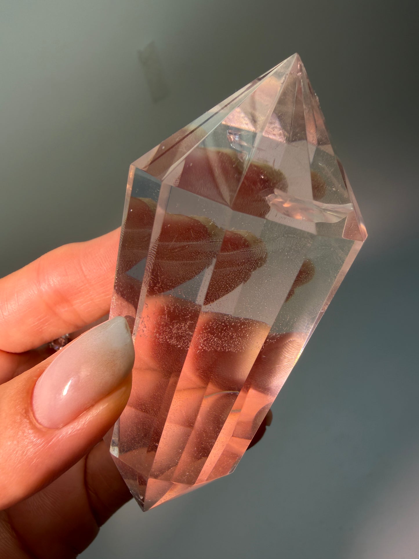 Phantom Lemurian Vogel Kristall ultraklar, Bahia Brasilien, 9,1 cm, 154 g