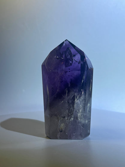 Amethyst Phantom Bergkristall Spitze - 10cm, 304g