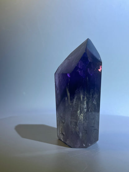 Amethyst Phantom Bergkristall Spitze - 10cm, 304g
