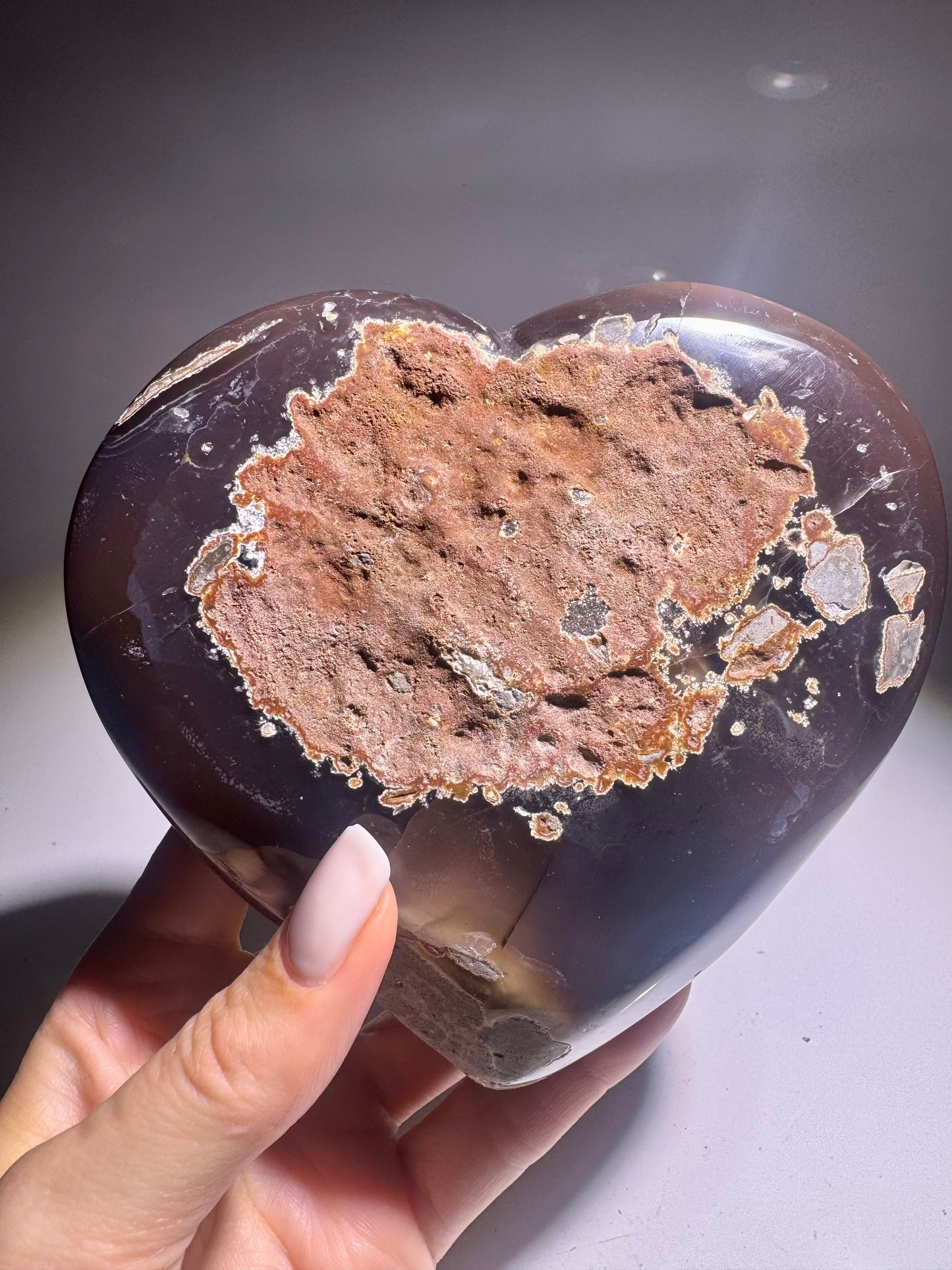 Amethyst-Herz 13 cm – 1,12 kg – Premium Qualität aus Brasilien 💜